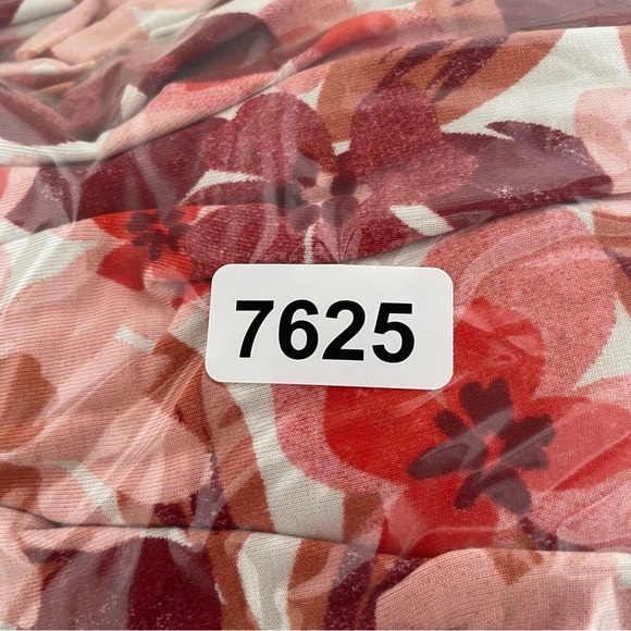 Free People Mimi Pink Red Floral Ruched Beachy Flowy Maxi Dress 37625 - Picture 13 of 14